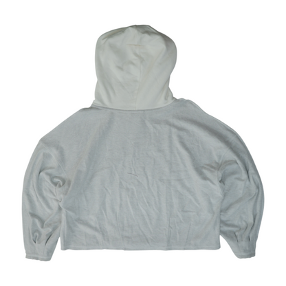 Gray Solid Hoodie Pullover
