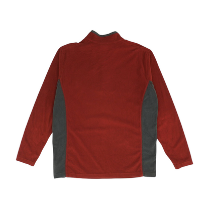 Red Solid 1/4 Zip Pullover