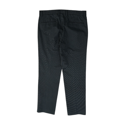 Navy Print Slim Pants