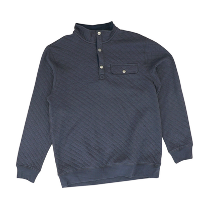 Navy Solid 1/4 Zip Pullover