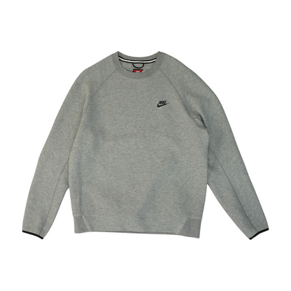 Gray Solid Sweatshirt Pullover