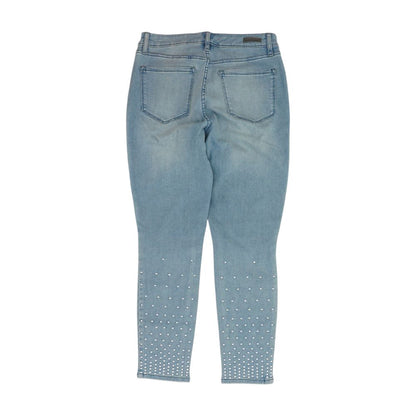 Blue Petite Mid Rise Skinny Leg Jeans