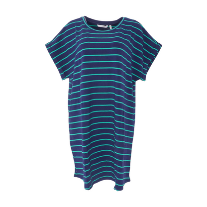 Navy Plus Striped Mini Dress