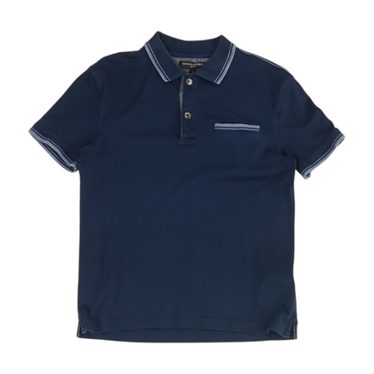 Navy Solid Short Sleeve Polo