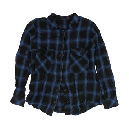 Black Plaid Button Down