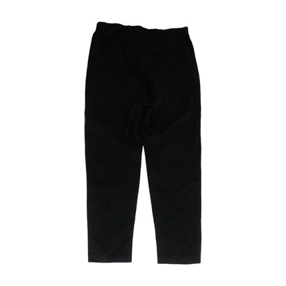 Vintage Black Solid Elastic Waist Pull on Pants