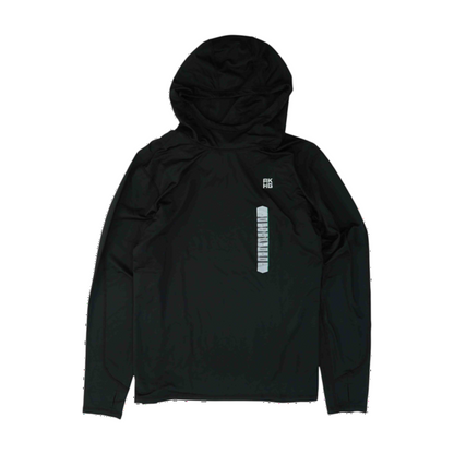 Black Solid Hoodie Pullover