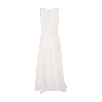 White Striped Maxi Dress