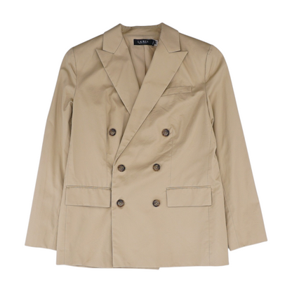 Khaki Solid Blazer