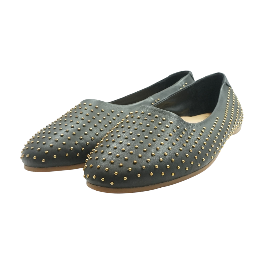 Black Slip-On Flats