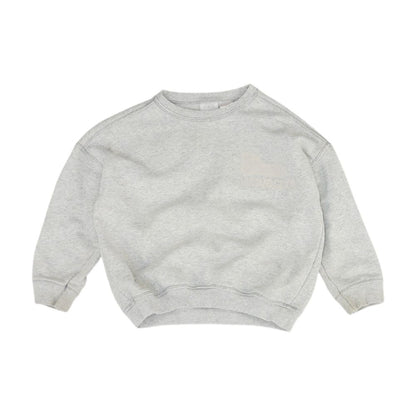 Gray Solid Sweatshirt