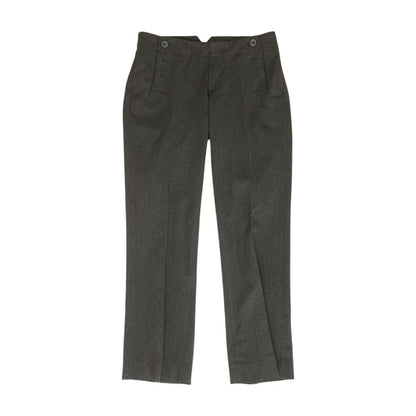 Gray Solid Pants