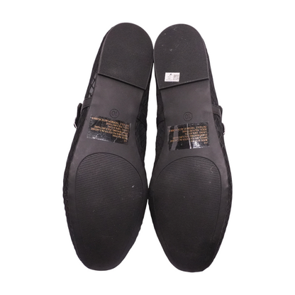 Black Slip-On Flats