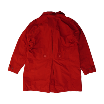 Red Solid Rain Jacket