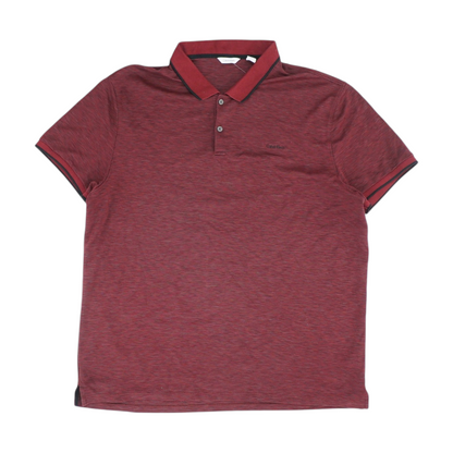 Maroon Solid Short Sleeve Polo