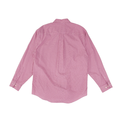 Pink Check Long Sleeve Button Down