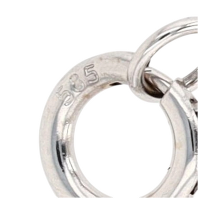 1/5 ctw 14K White Gold Pink Sapphire Station Necklace – Image 5