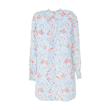 White Floral Mini Dress