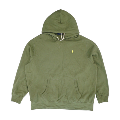 Green Solid Hoodie Pullover