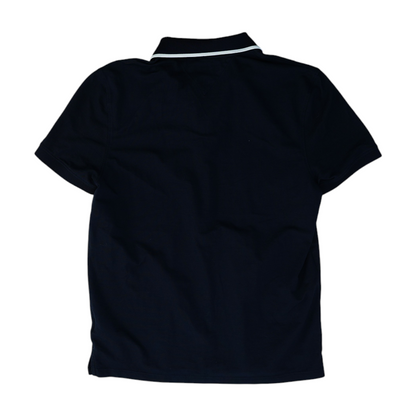 Navy Solid Short Sleeve Polo