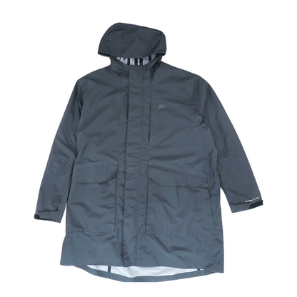 Black Solid Rain Jacket