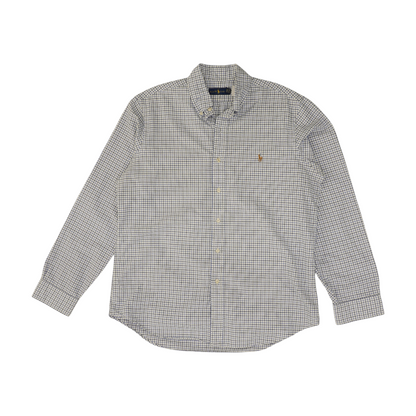 Blue Check Long Sleeve Button Down
