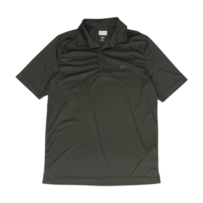 Gray Abstract Short Sleeve Polo
