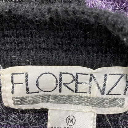 Vintage Purple Chevron Cardigan Sweater