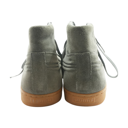 Suede Mid Emboss High-Top Athletic Shoes