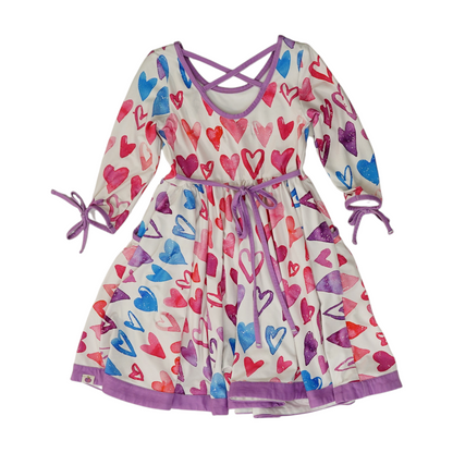 Multi Hearts Dress
