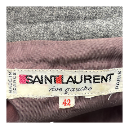 Vintage Gray Rive Gauche Skirt