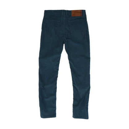 Blue Solid Five Pocket Pants