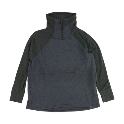 Navy Color Block Hoodie Pullover