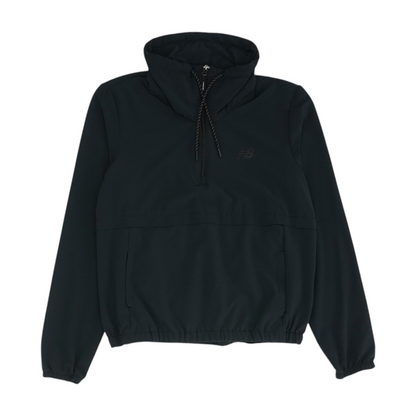Black Solid 1/4 Zip Pullover