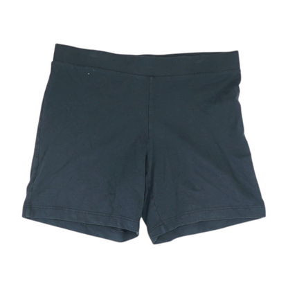 Black Petite Solid Knit Shorts