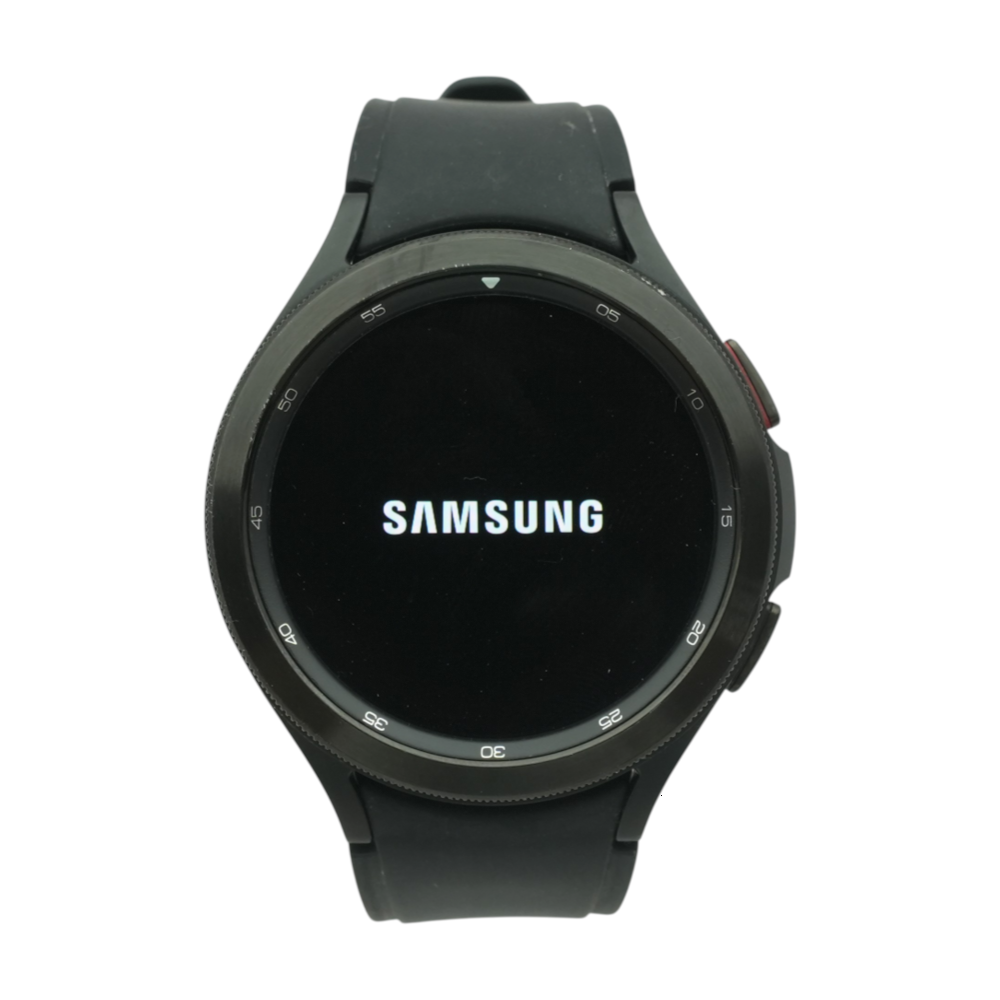 46mm Galaxy Watch4 Classic Black Smartwatch Black Band M/L