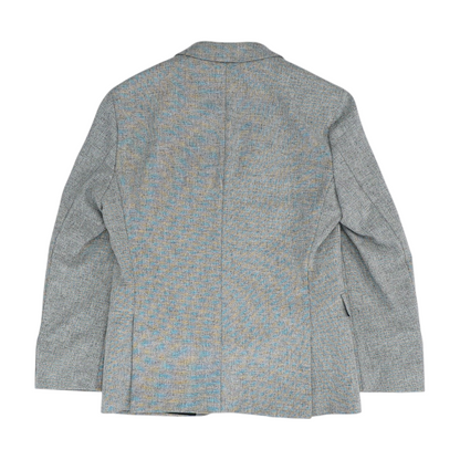 Gray Short Solid Sport Coat