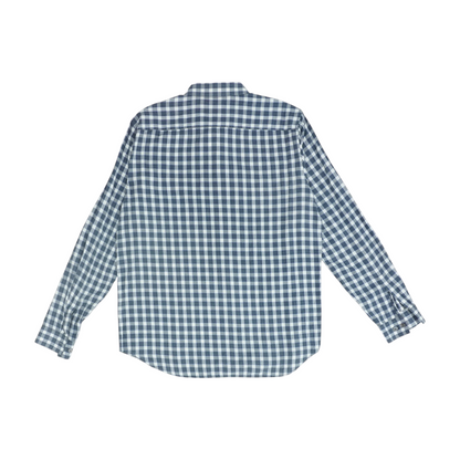 Gray Check Long Sleeve Button Down