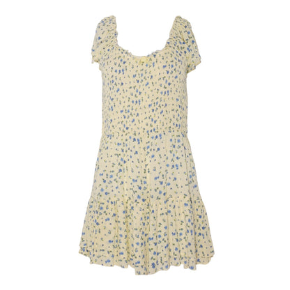 Yellow Floral Mini Dress