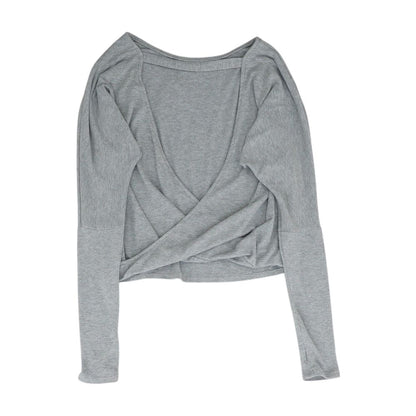 Gray Knit Top