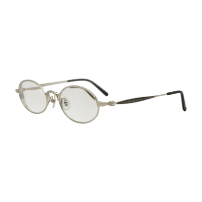 Silver M3017 Oval Prescription Eyewear