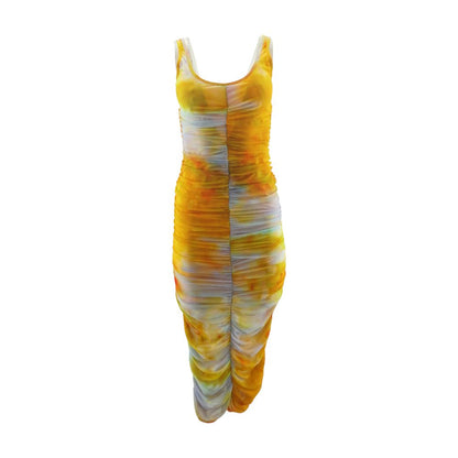 Multi Tie Dye Midi Dress