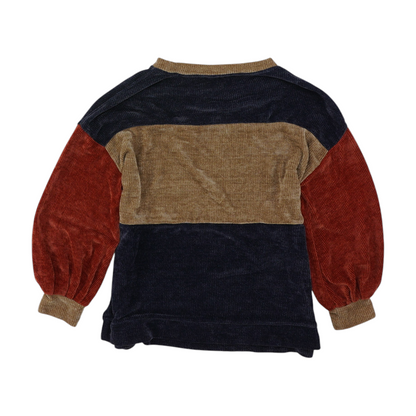 Multi Color Block Pullover Sweater