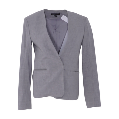 Gray Solid Blazer
