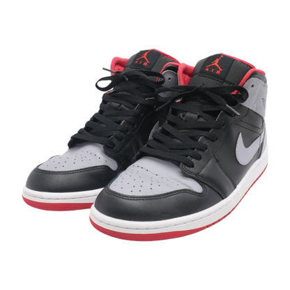 Jordan 1 Mid Bred Shadow High-Top Athletic Shoes