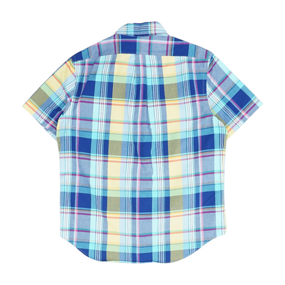 Multi Plaid Short Sleeve Button Down
