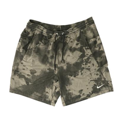 Gray Tie-Dye Active Shorts