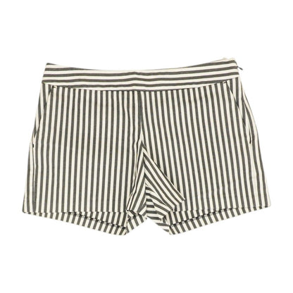 White Striped Shorts