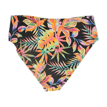 Black Floral Swim Bottom