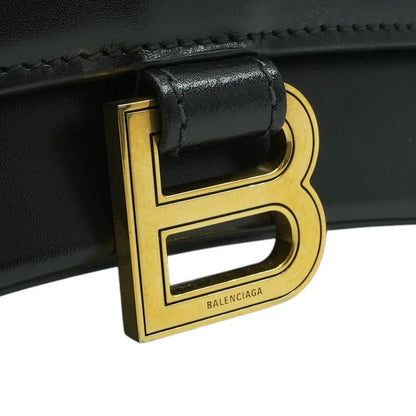 Hourglass Top Handle Bag in Black
